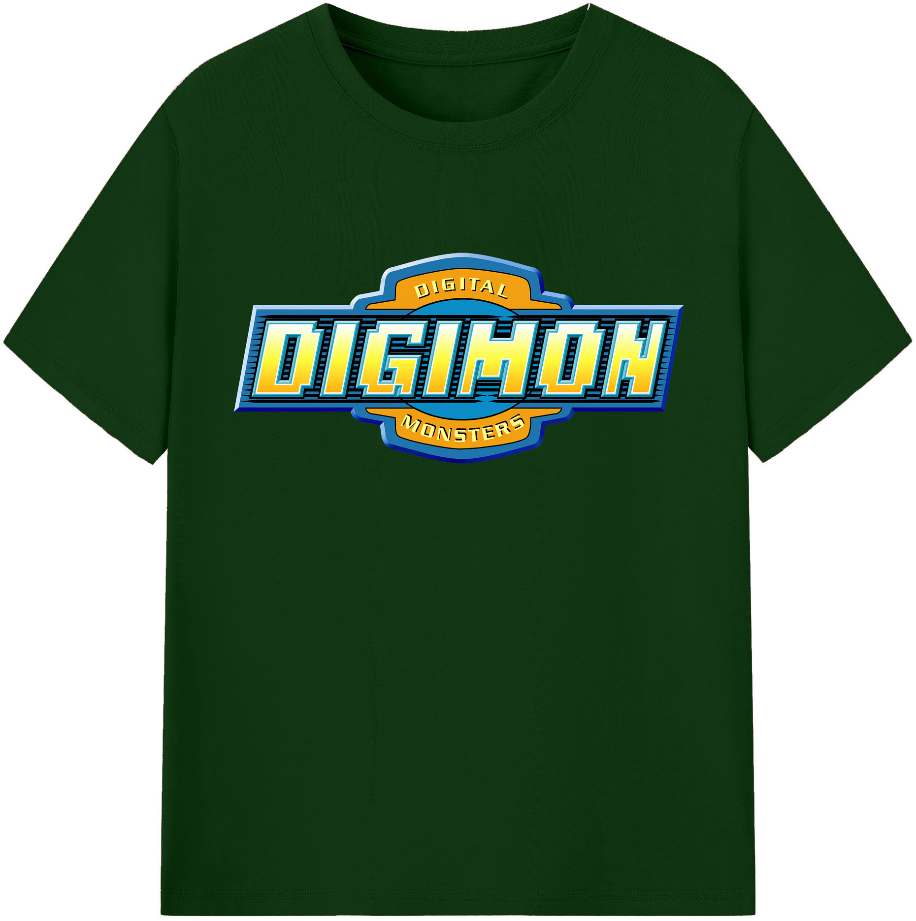 （画像用） Digimon デジタルモンスター/デジモン 綿100％半袖Tシャツ（フロントプリント）